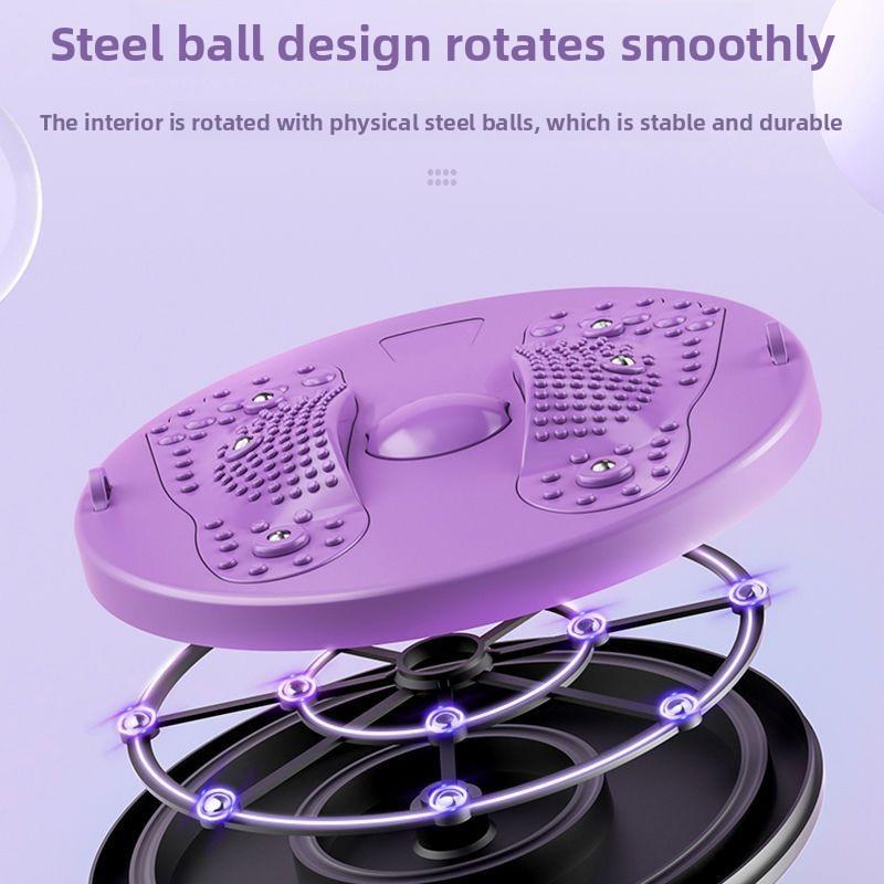 360° Rotating Magnetic Waist Massager – Extra Large Foot Acupressure Disc with Reflexology Nodes for Home Fitness & Relaxation