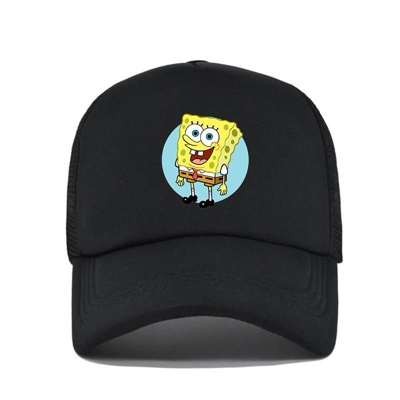 Yiran bag Mode Leuke Spongebobs Print Baseballpet Cartoon Mannen Vrouwen Zomer Zon Mesh Hoed Anime Verstelbare Zonneklep Golfpet Truckerpet