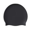 Oversized Black Silicone Waterproof Swim Cap with Long Hair Braid, Wild Hair Bun, Hair Care Cap, Blue, White, Universal