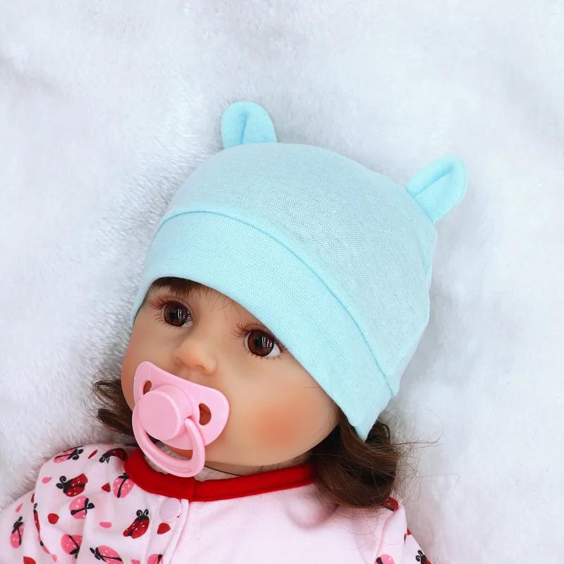 New Baby Hat For Boy Girl Fashion Ears Bonnet Cute Pography Props Hats Newborn Beanie Kids Outdoor Warm Knitted Beanie Cap