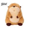 Round Plush Toy Small Soft Cute Cartoon Beaver Doll Stuffed Animal Stress Reliever Birthday Gift for Kids Movie Fans Friends Family Material