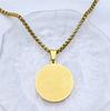 Elegant Arabic Calligraphy Necklace with Ayatul Kursi Pendant Stainless Steel Clavicle Chain Jewelry for Men and Women