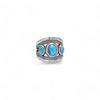 Natural Larimar Gemstone Ring, 925 Sterling Silver Jewelry, Gift for Mom, Birthday Gift