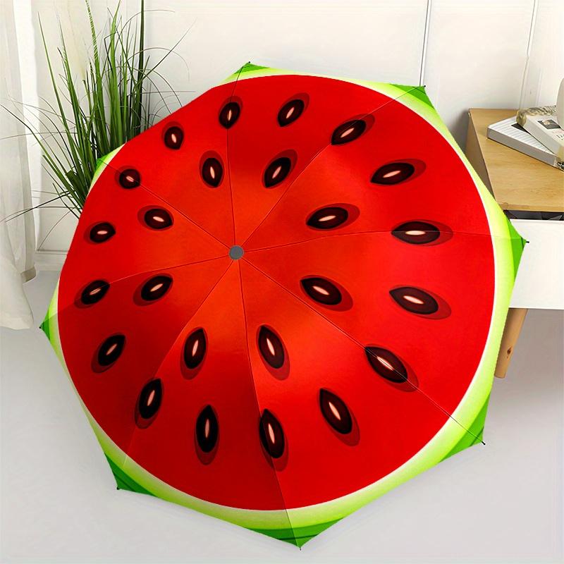 

Watermelon Slice themed, Eight ribbed, Self folding Umbrella Is Suitable for Everyday Outdoor Use and Is An Ideal Gift for Friends and Famil
