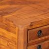Writing Desk with Drawers 110 X 50 X 76 Cm Solid Acacia Wood