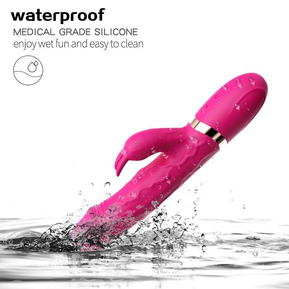 G-Spot Dildo Rabbit Vibrator 10 Speed Vibration Waterproof Vagina Clitoris Massager Sex Toys for Women