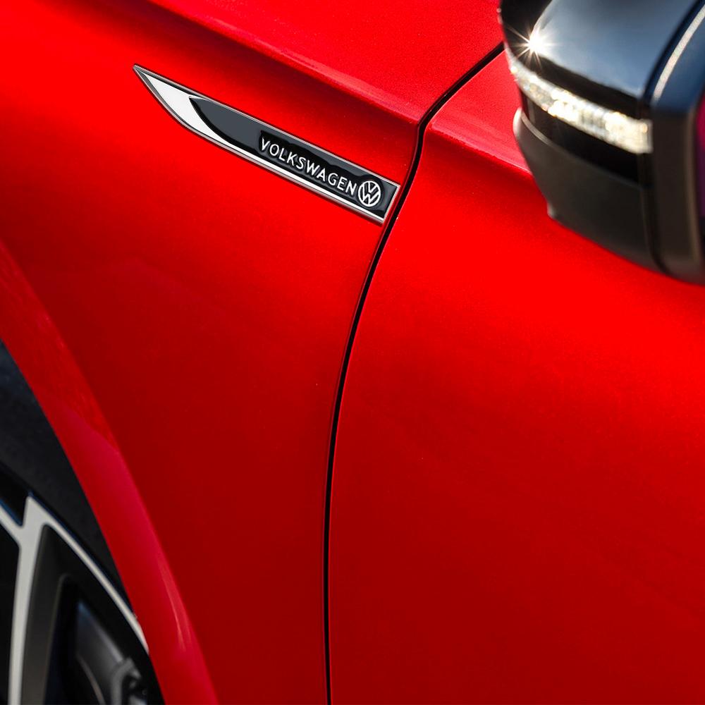 2025 Heißes Auto Metall GTI GTD R Line Logo Seitenkarosserie Kotflügel Emblem Aufkleber Für Volkswagen VW Polo Golf Passat Tiguan Arteon Taigo Ca
