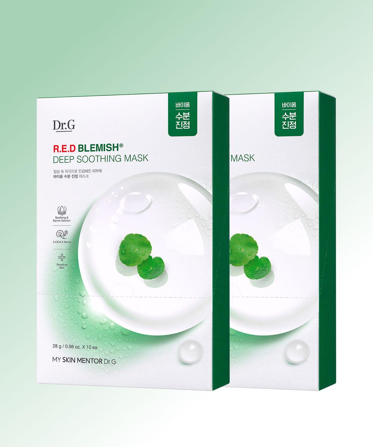 (1+1) Red Blemish Deep Soothing Mask 10P