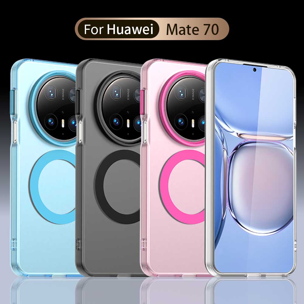 Magsafe Matte Phone Case For Huawei Mate 70 70 Pro 70 Pro+ Protective Case For Magnetic Wireless Charging Shockproof Back Cover