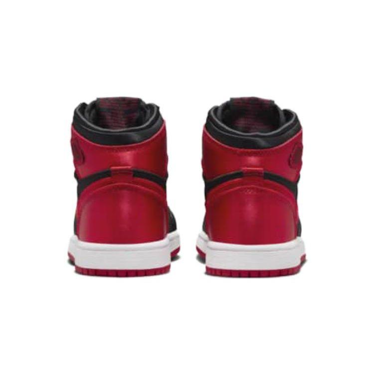 Air Jordan 1 Retro High OG PS Satin Bred 2023 Kids Sneakers Black University-Red White FD5304-061