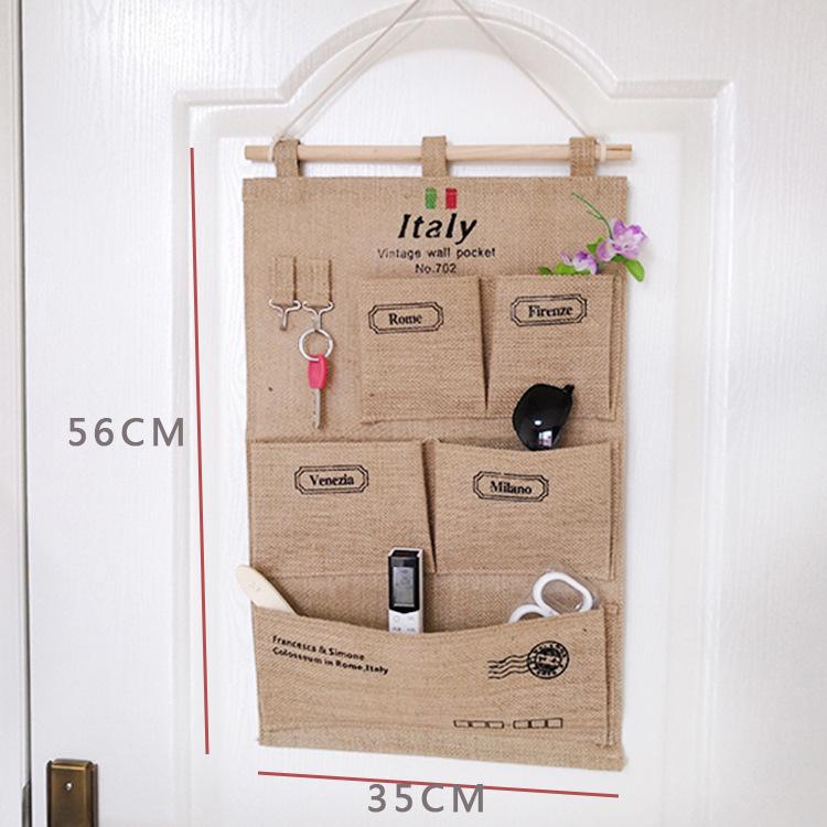 Wen'er Wandmontierte Mehrschichtige Hängeaufbewahrungstasche für Studentenwohnheime