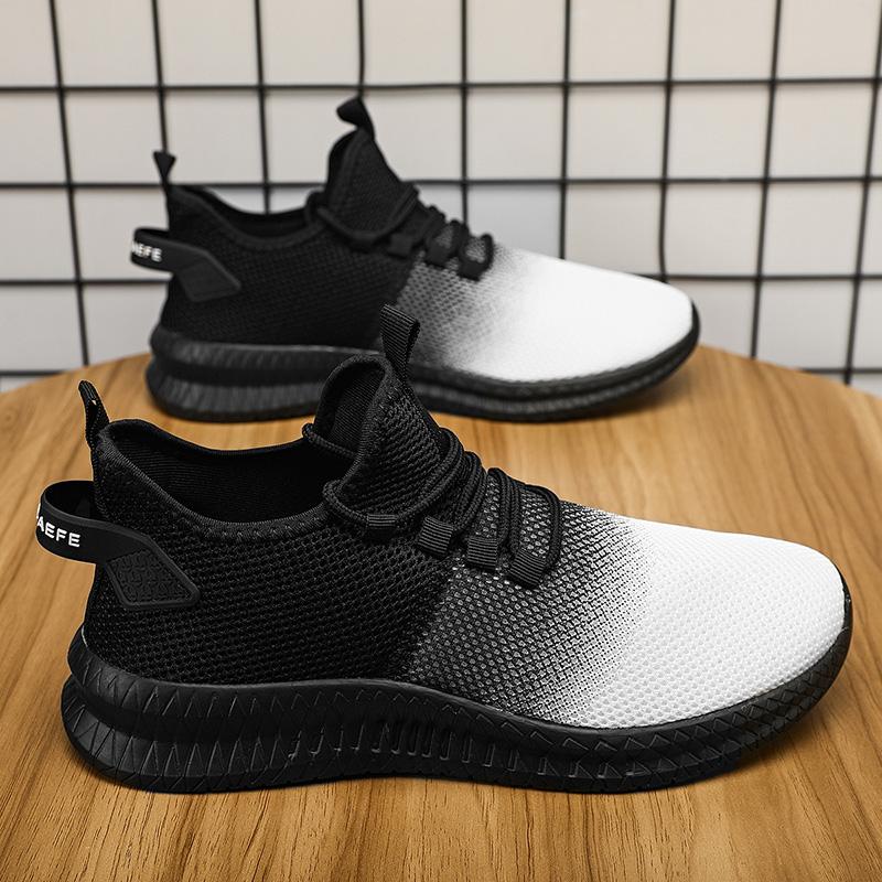 40-47 Large Size Men's Flying Weaving Shoes Sports Shoes Super Lightweight Men's Shoes