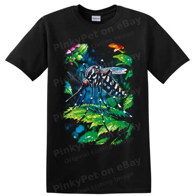 Mosquito T Shirt Colorful Tropical Insect Nature Graphic Art Tee for Bug Lovers