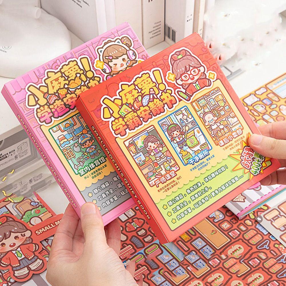 Sticker Book Handmade Quiet Book Paper DIY Scene Material Sticker Telado Busy Book  Children