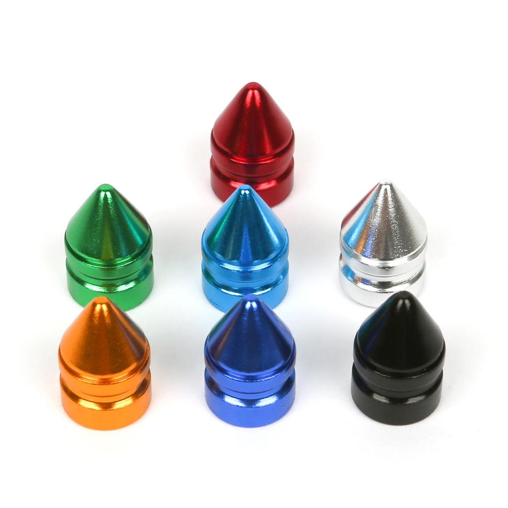 Creative Pagoda American Valve Cap - Dustproof Conical Design