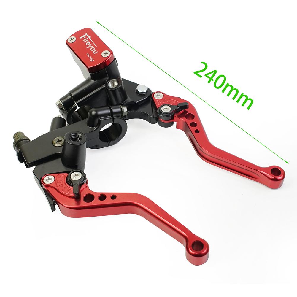 

22mm Motorcycle Hydraulic Clutch Brake Pump Master Cylinder Lever handle For Honda Yamaha Suzuki motocross accesorios Red Shorter
