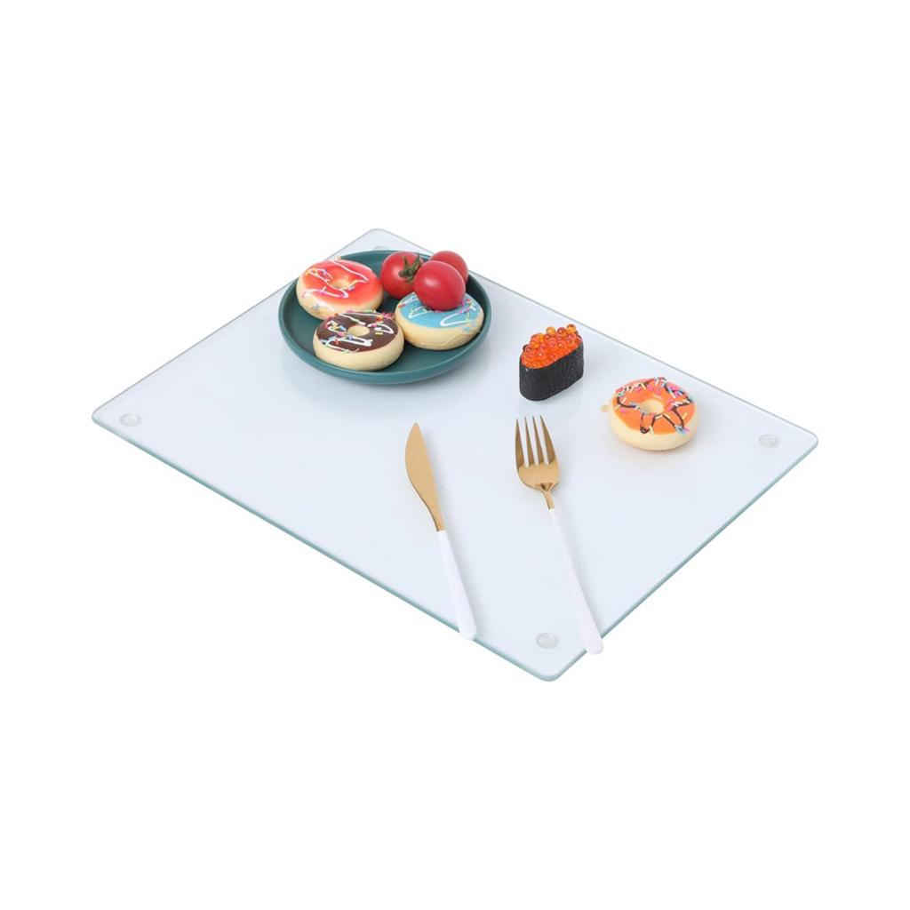 Acrylic Transparent Cutting Boards Food Chopping Board for Kitchen Counter Countertop Protector Antislip Chopping Block