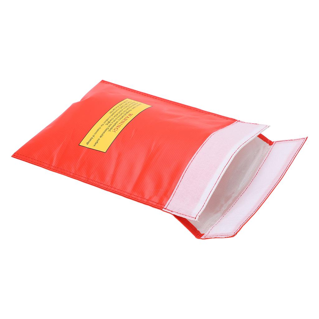Lipo Battery Explosion Proof Bag Fireproof Lithium Battery Safe Guard Bag for Safe Charging and StorageRed