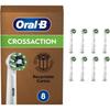 Replacement Brush Heads - Oral-b - Crossaction - Pack of 8 - 16° Angle - Cleanmaximiser Technology