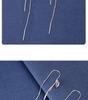 S925 Sterling Silver Chinese Fu Character Anti-Lost Tassel Earrings – Women's Versatile Long Pendant for Clubbing