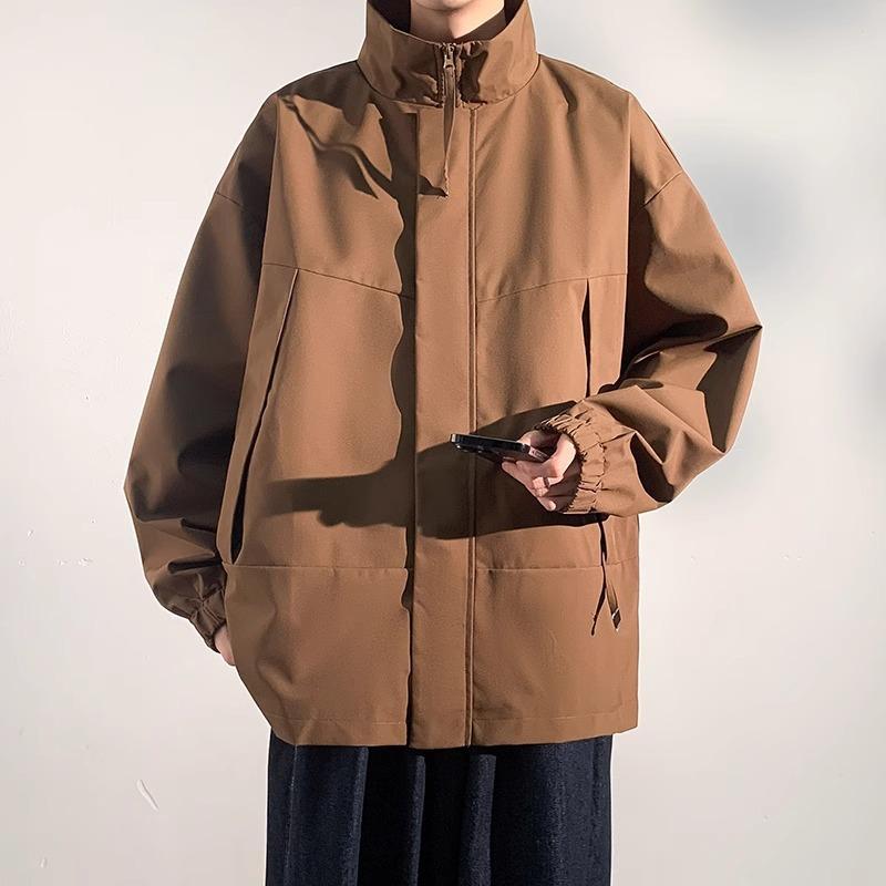 

Рабочая куртка для мальчиков на весну и осень Новая высококачественная свободная куртка Бейсбольный костюм Костюм на осень и зиму XXXL