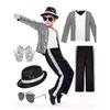 Sequin Costume Set Michael Jackson Cosplay Stage Performance Outfit Adult/ki Ds Costume 2026 C