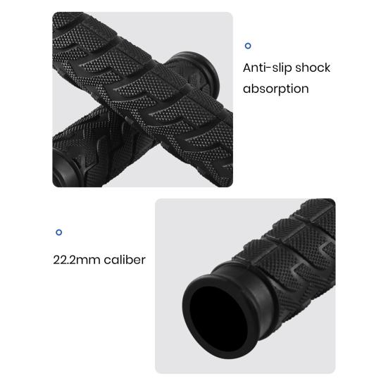 1 Pair Bike Handlebar Cover Shock Absorption Ergonomic Anti-slip Vibration Damping Cycling Bicycle Handlebar Covers Bike Supply