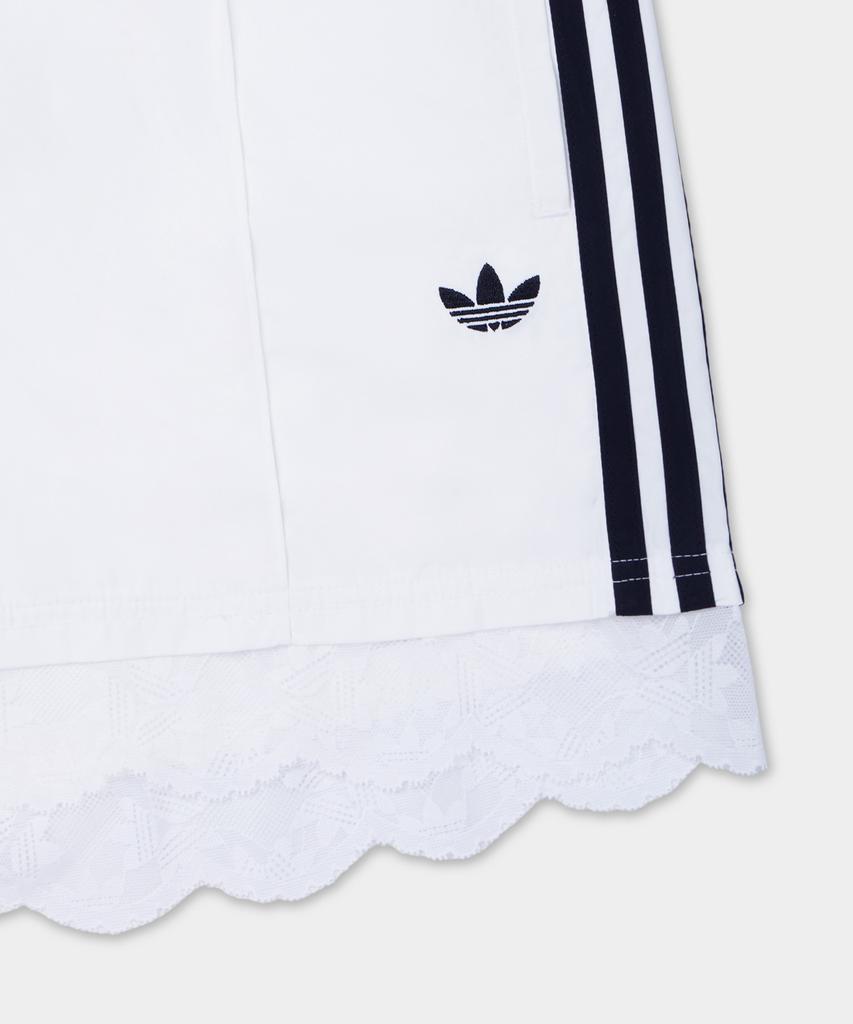adidas 3-Streifen-Shorts mit Spitzenbesatz - Weiß / Il2420