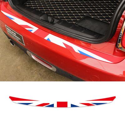 Union Jack Car Rear Bumper Decoration Sticker Trunk Load Edge Protection Decal For Mini Cooper R55 R56 R60 F55 F56 Car-Styling