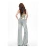 Women's Light Blue Retro Washed Denim Jeans, 2026 Spring/Summer, Loose Wide-Leg, Slimming Straight Pants