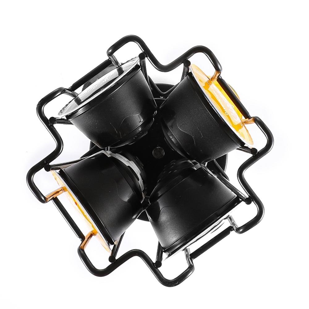 Black Rotatable Coffee Pod Holder Vertical Coffee Capsule Tower Stand  Kitchen