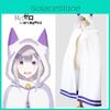Exquisite Emilia Cloak For Rezero Cosplay Stylish Hooded Cape For Anime Fans