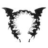 Bow Bat Hair Hoop Punk Gothic Headpiece Hair Band Little Devil Headband  Goth Girls