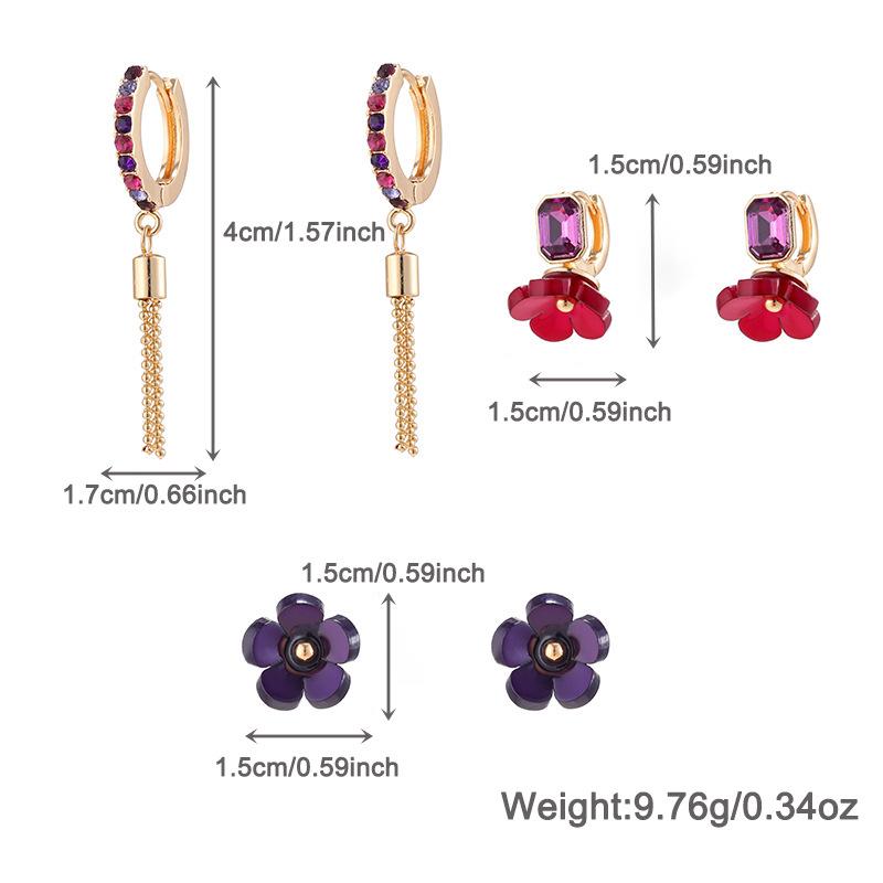 Kenjie Acrylic Flower Spring Necklace & Versatile Earrings Set for Women - Trendy Original Design