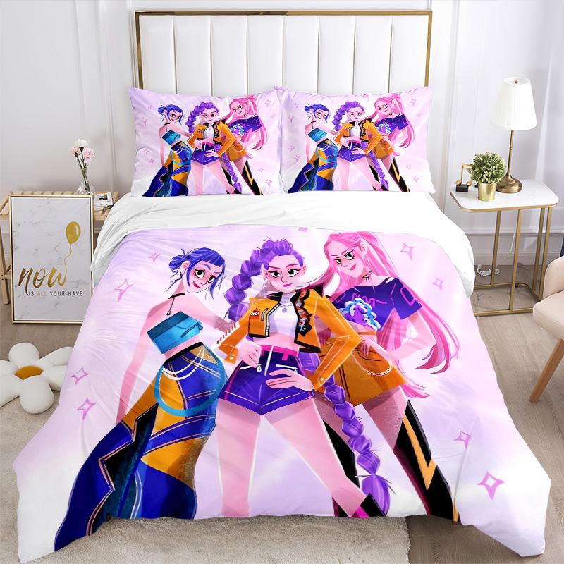 Futuristic Fashion Trio Print 3Pcs Bedding Setduvet Cover With 2 Bedropillowcase Home Birthday Gift