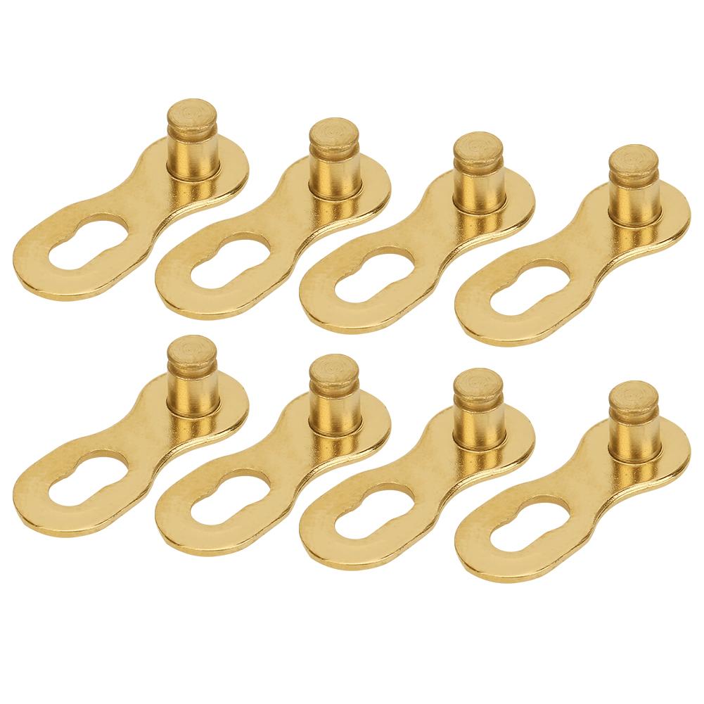 4 пары Стальные Велосипедные Велосипедные 12-скоростные Цепи Замки Соединительные Звенья Детали Велосипедный Аксессуар золотой золотой