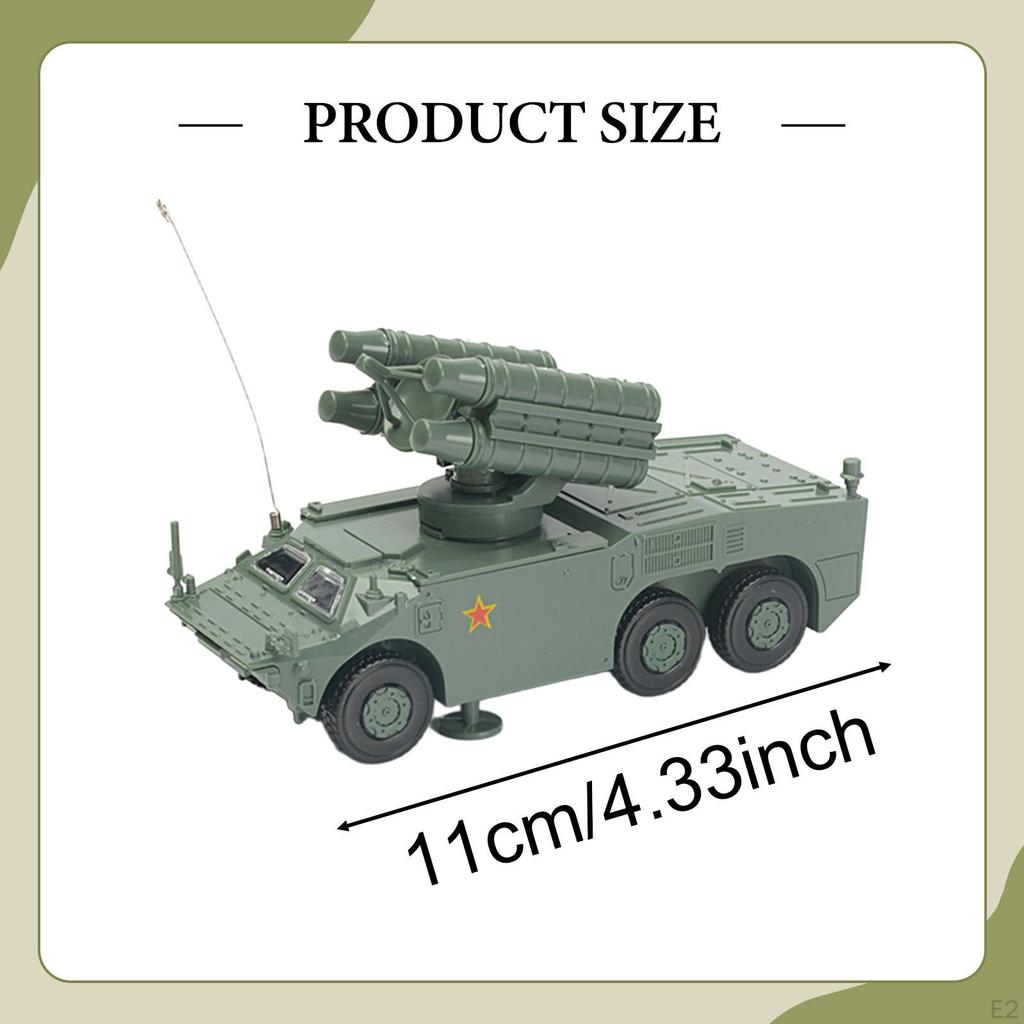 1/72 Armored Vehicle Building 4D Assemble Simulation Tabletop Decor Transport Truck Toy for