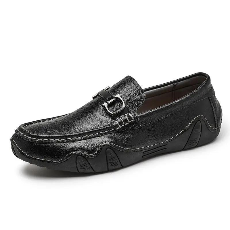 Man Casual Shoe New In Leather Shoes For Men Fashion 2024 Slip-on Low Price Size 45 Designer Cheap Clearance Korean Style Trend