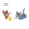 Cute Cat Mouse Game Block Toys Micro Mini Building Blocks Anime Figure Cartoon Toys DIY Assembly Bricks Kids Gifts
