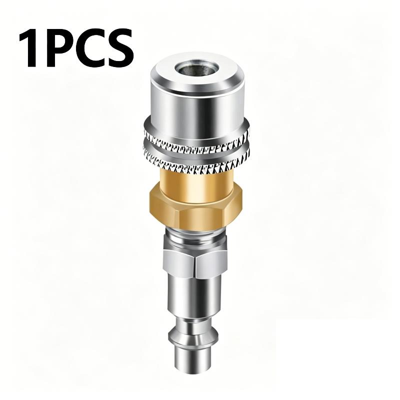 

Closed Flow Brass Straight Tire Lock On Air Chuck 1/4Fnpt Standard Male Quick Plug For Tire Inflator Gauge & Air Compressor A1
