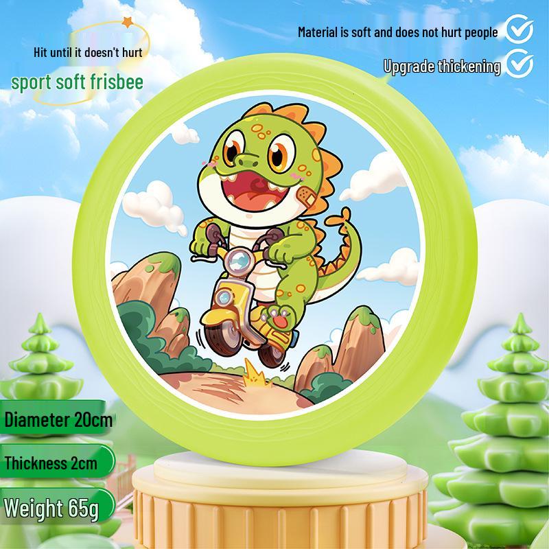 Cartoon Children s Soft PU Flying Disc Toy for Outdoor Fun