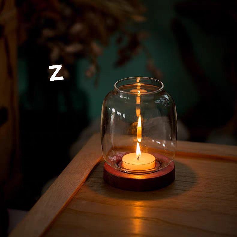 

Retro Windproof Nordic Candle Cover: Zen Tea Table Ornament