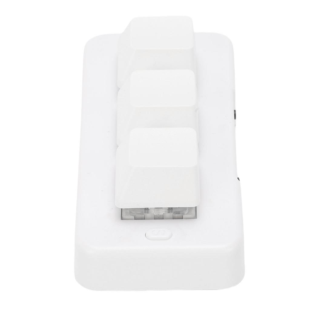 USB Wired 3 Key Keyboard Customize Programmable 3 Key Mechanical Keypad for PC Video Game