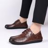 Fashion 2024 Designer New Soft-soled Slip-on Men's Shoes Fashion Korean Style Leather Shallow Mouth Man Loafers Male Business Shoes