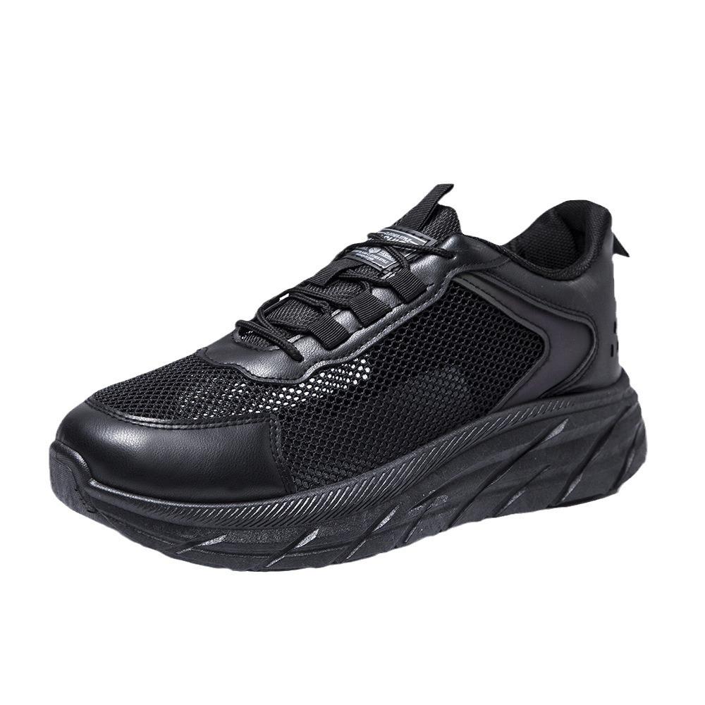 Nouvelles chaussures d'été pour hommes maille ajourée à la mode polyvalentes chaussures décontractées rehaussantes pour hommes légères et confortables chaussures de sport pour la course