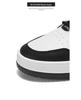 Men's Trendy Autumn White Sneakers - Breathable, Versatile Thick Sole Low Top Casual Skate Shoes