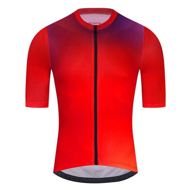 Mens Cycling Jersey Short Sleeve Breathable Quick Dry Mountain Road Bike Sport Top