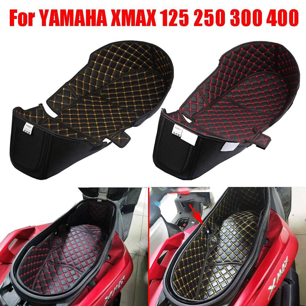 For Yamaha X-Max 250 Xmax 125 300 400 XMAX250 XMAX300 Seat Storage Box Mat Motorcycle Rear Trunk Protector Liner Compartment Pad
