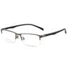 Metal Semi-Rimless Square Prescription Short-shor Eyeglasses with Anti-UV Coating Photochromic Myopia Eyewear 0 -0.5 -0.75 To -6