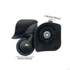 2 Pieces Luggage Replacement Wheels Quiet Easily Install Versatile Sturdy Reusable Rotation Trolley